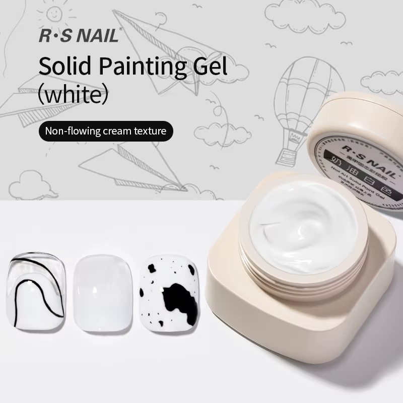 RS NAIL 5g peinture Gel vernis à ongles noir blanc peinture à ongles Art Gel ligne fleur dessin Gel