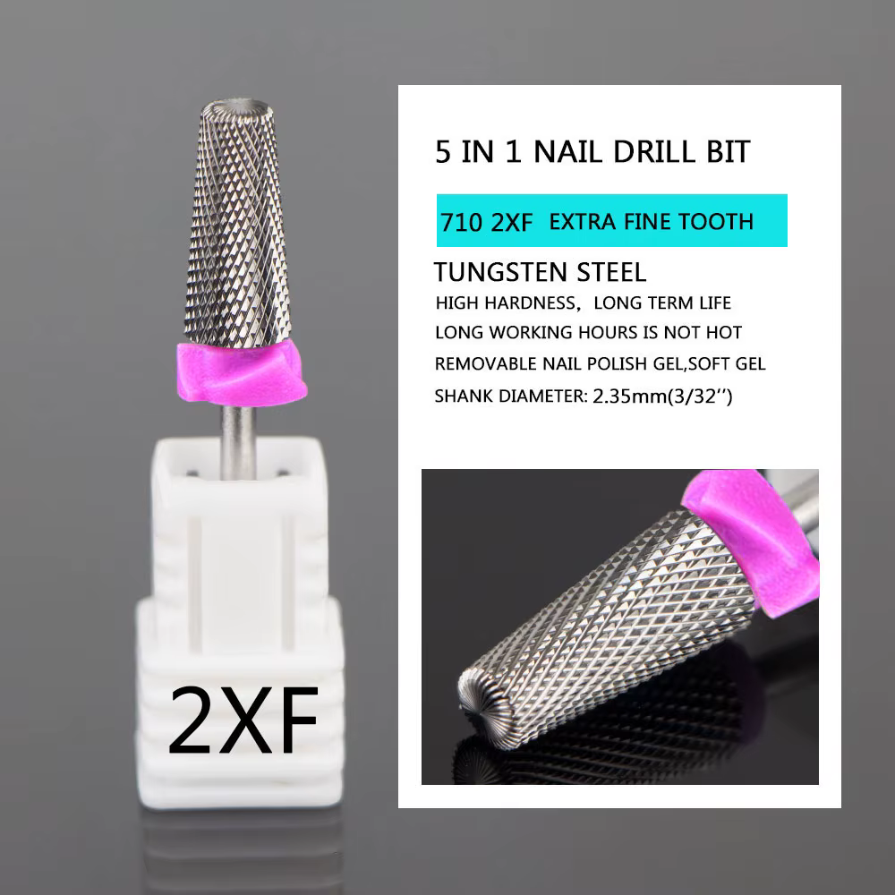 Fraise en carbure de tungstène, forets à ongles pour perceuse à ongles électrique, Machine de manucu