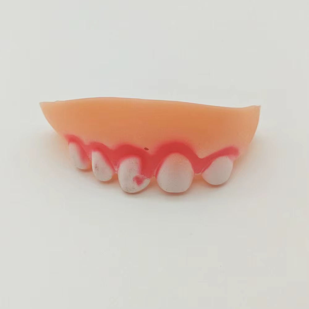 Prothèses dentaires amusantes, 10 styles, fausses dents en caoutchouc, jouet choquant, fausses dents