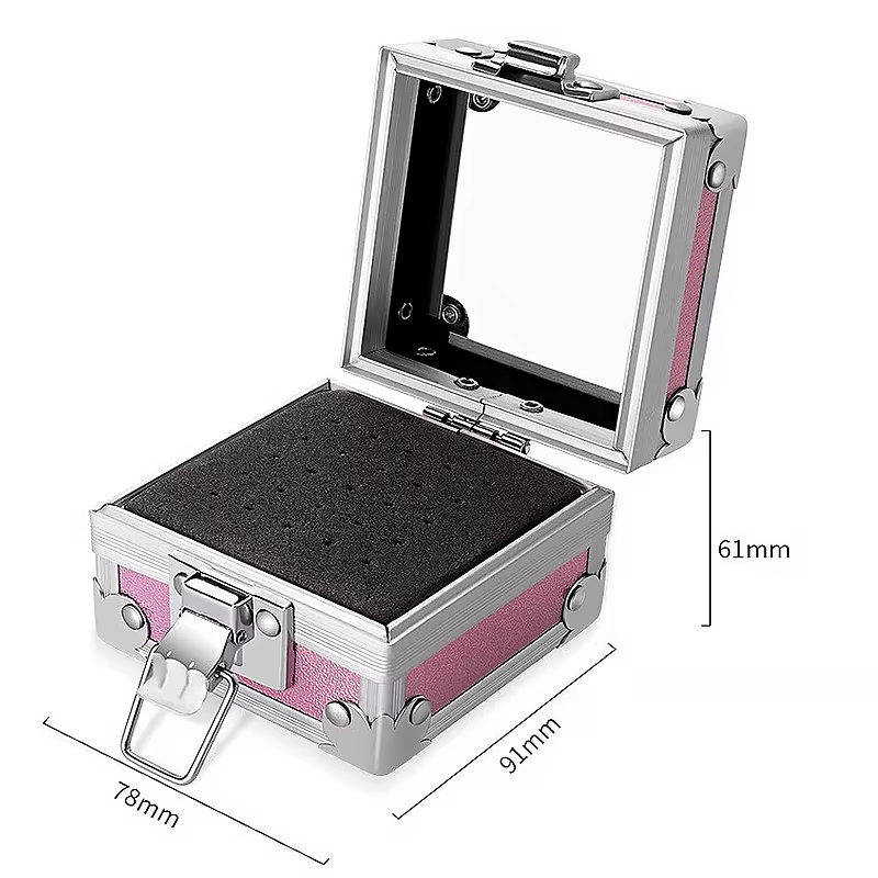 Boîte de support de foret à ongles professionnel, 1 pièce, avec 25 trous, présentoir en aluminium, b