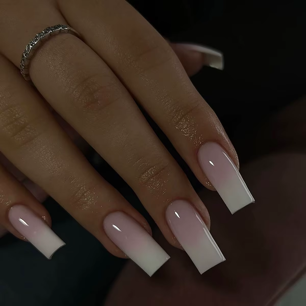 24 pièces longs Stiletto faux ongles épicés filles charme manucure rose presse sur ongles couverture
