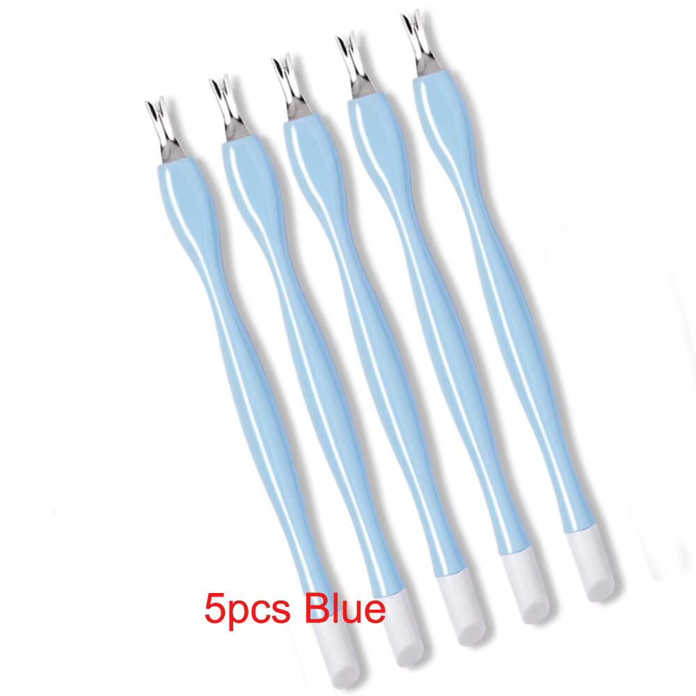 Outils de manucure et pédicure en acier inoxydable, poussoir de vernis à ongles gel UV, tondeuse à 2