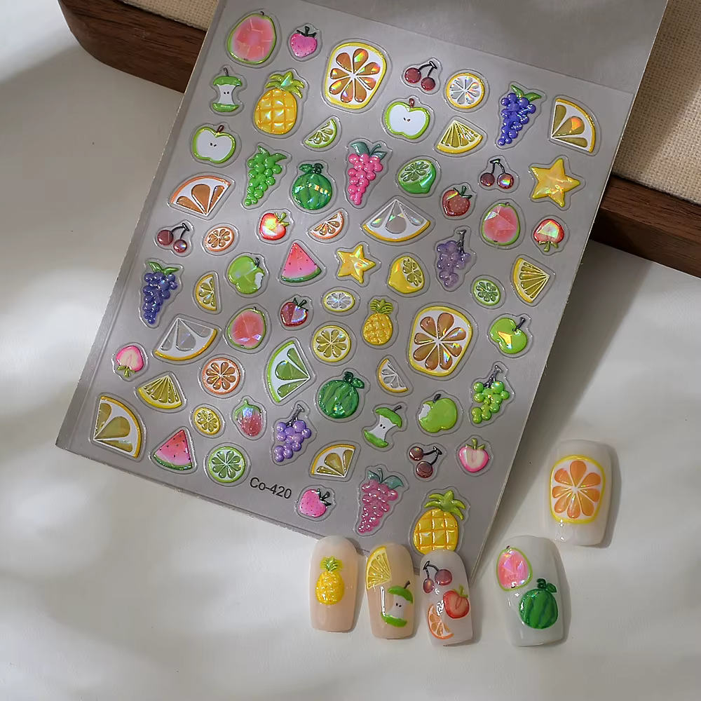 Autocollants pour ongles de noël, cristal de luxe, diamant, dessin animé, ours, arbre, colle arrière