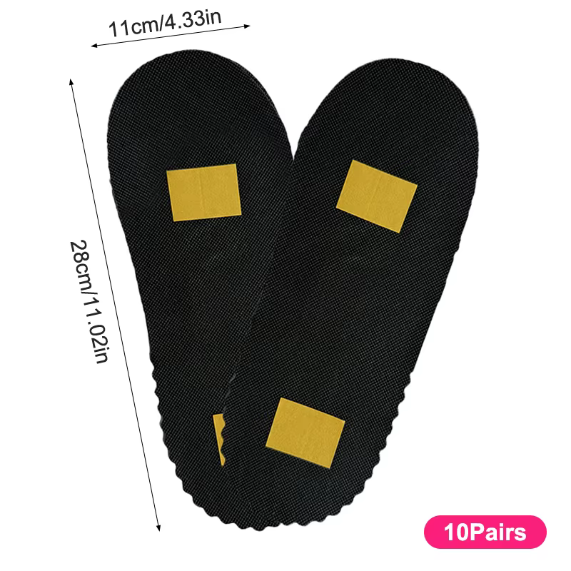10 paires de protège-pieds jetables pour bronzage, adhésifs pour spray bronzant, autocollants pour l