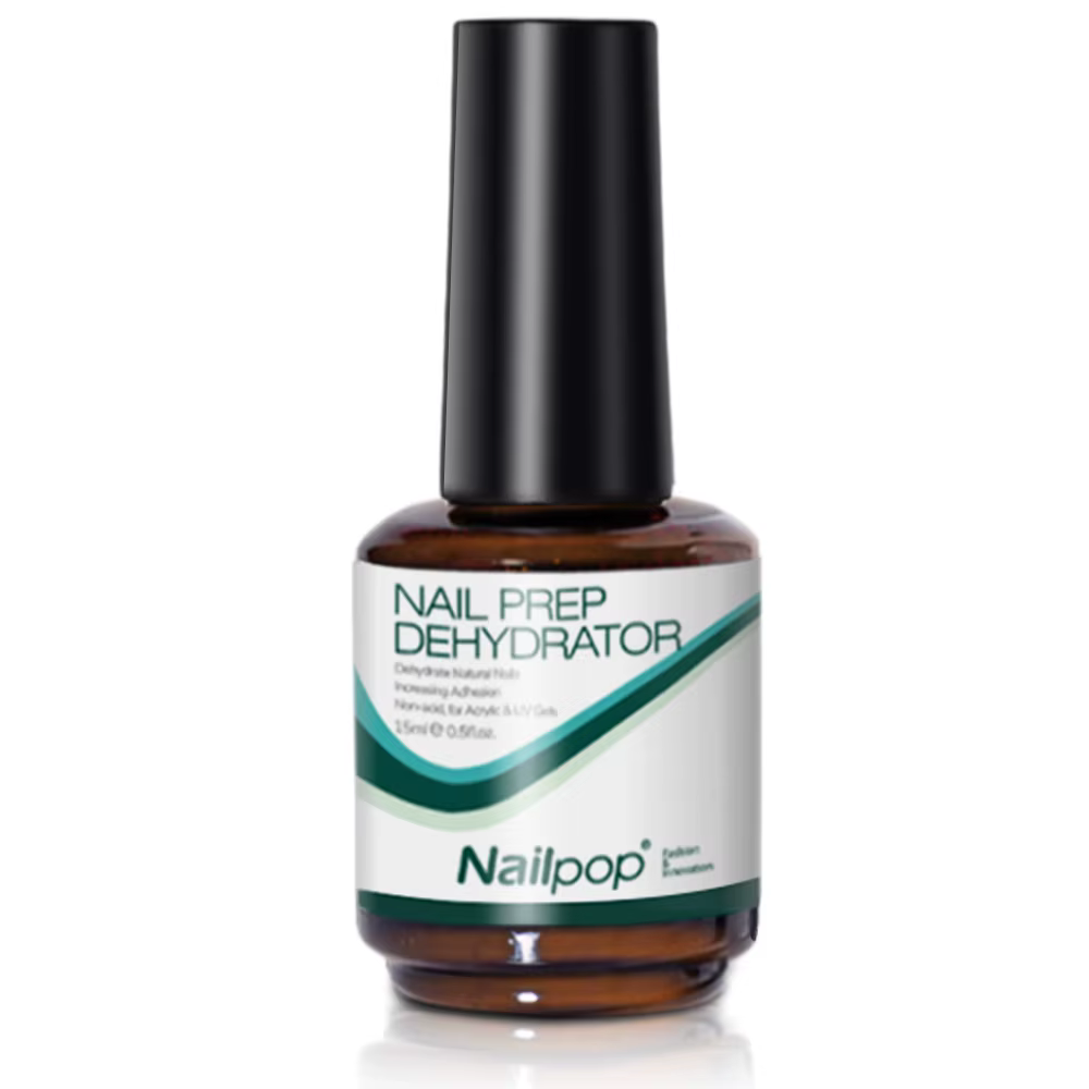 Nailpop Déshydratant pour ongles sans HEMA, Primer sans acide, Liquide de préparation naturelle pour