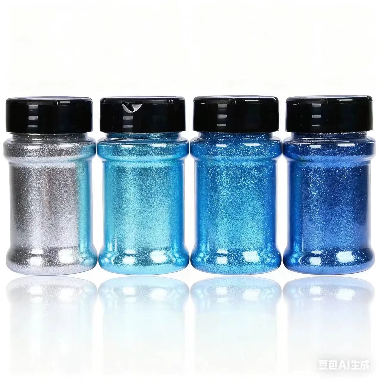 Poudre fine à paillettes pour ongles, 4 couleurs, 1.76oz/bouteille, artisanat en résine de noël, fab