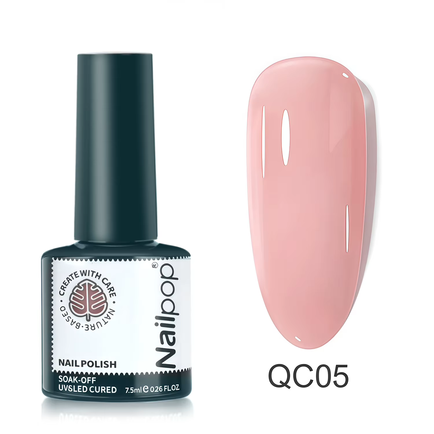 Nailpop Sheer Jelly Gel Nude Rose 6 couleurs Collection UV/LED durcissement facile à tremper doux su