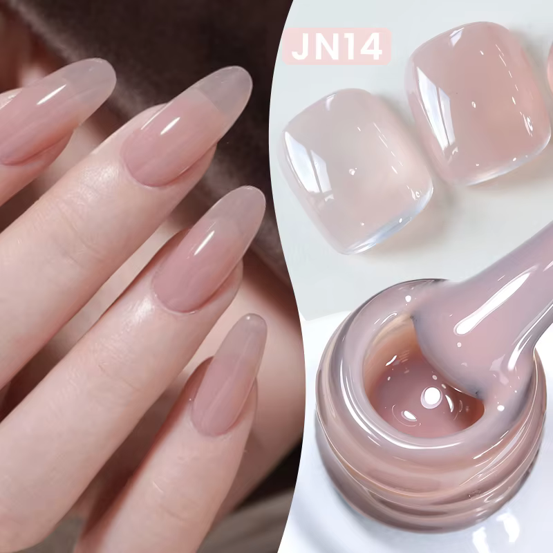 BORN PRETTY gelée Transparent Gel vernis à ongles couleur rose chair UV tremper Gel vernis Jade Nail