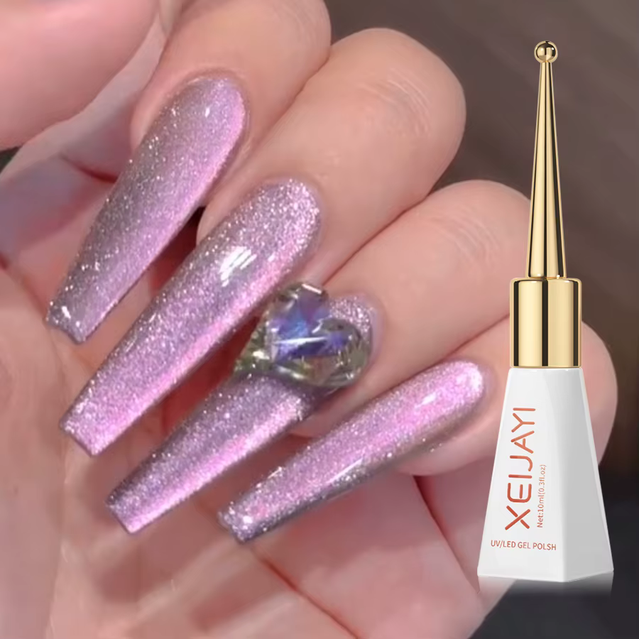 1pc 10ml soie nue cristal Cat Eye Gel polonais vernis à ongles magnétique