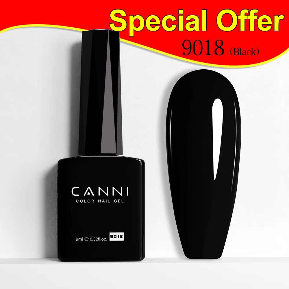 CANNI 9ml noir blanc HEMA TPO gratuit Gel vernis couleur haute qualité longue durée tremper néon UV