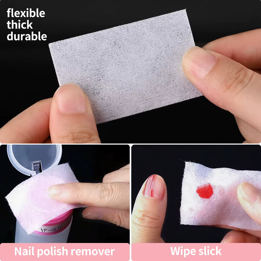 1000/600/500/100 pièces coton à ongles non pelucheux pour l'élimination du vernis Gel UV lingettes t