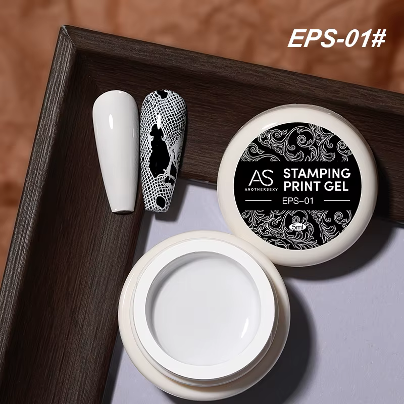 AS Nail Printing Stamping Gel Polish 5ml Couleurs Nail Art Impression Vernis pour estampage Plaque N