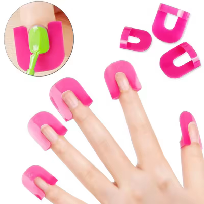 LULAA 26 pièces de protections adhésives pour ongles, protecteurs de cuticules, autocollants anti-dé