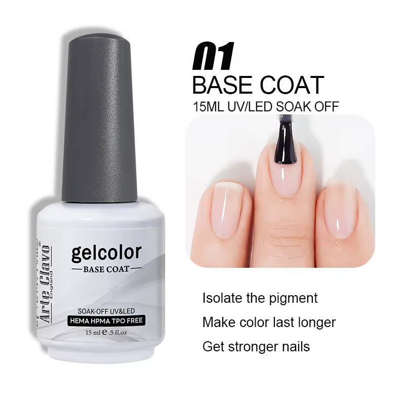 Arte Clavo 15ml Vernis à ongles gel rose, Vernis hybrides sans HEMA ni TPO, pour manucure, couleurs 