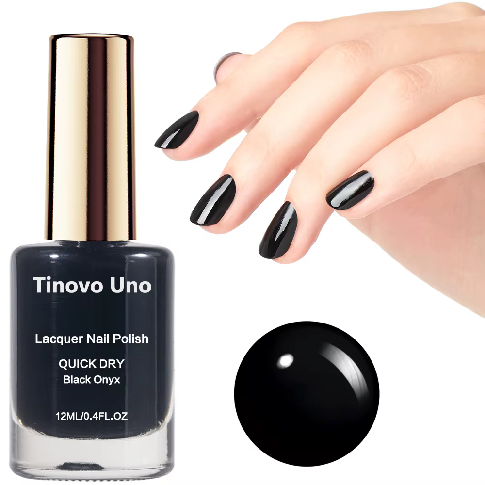 Tinovo Uno vernis à ongles métallique or Rose renforcement des ongles séchage rapide miroir ongles n