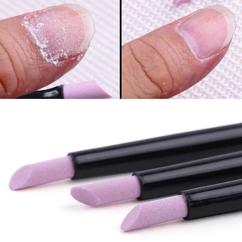 Stylo de meulage à Quartz pour Nail Art, ciseaux à cuticules, dissolvant de peau morte, vernis Gel U