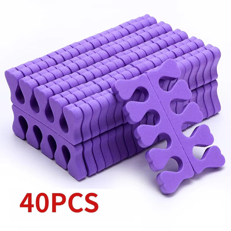 Séparateurs d'orteils pour Nail Art, éponge pour pieds, vernis Gel UV doux, outils de beauté, paquet