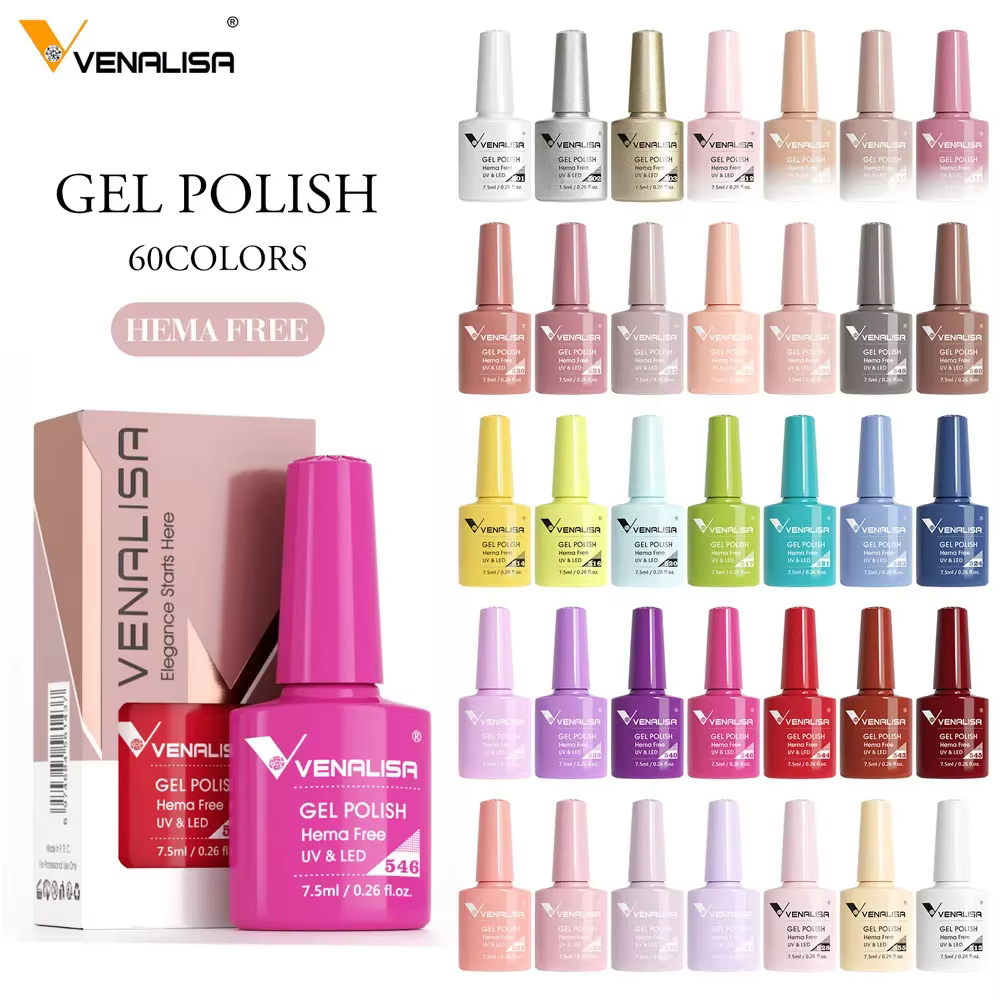Venalisa VIP5 TPO gratuit gelée rose nue Collection vernis à ongles paillettes magnifique tremper UV