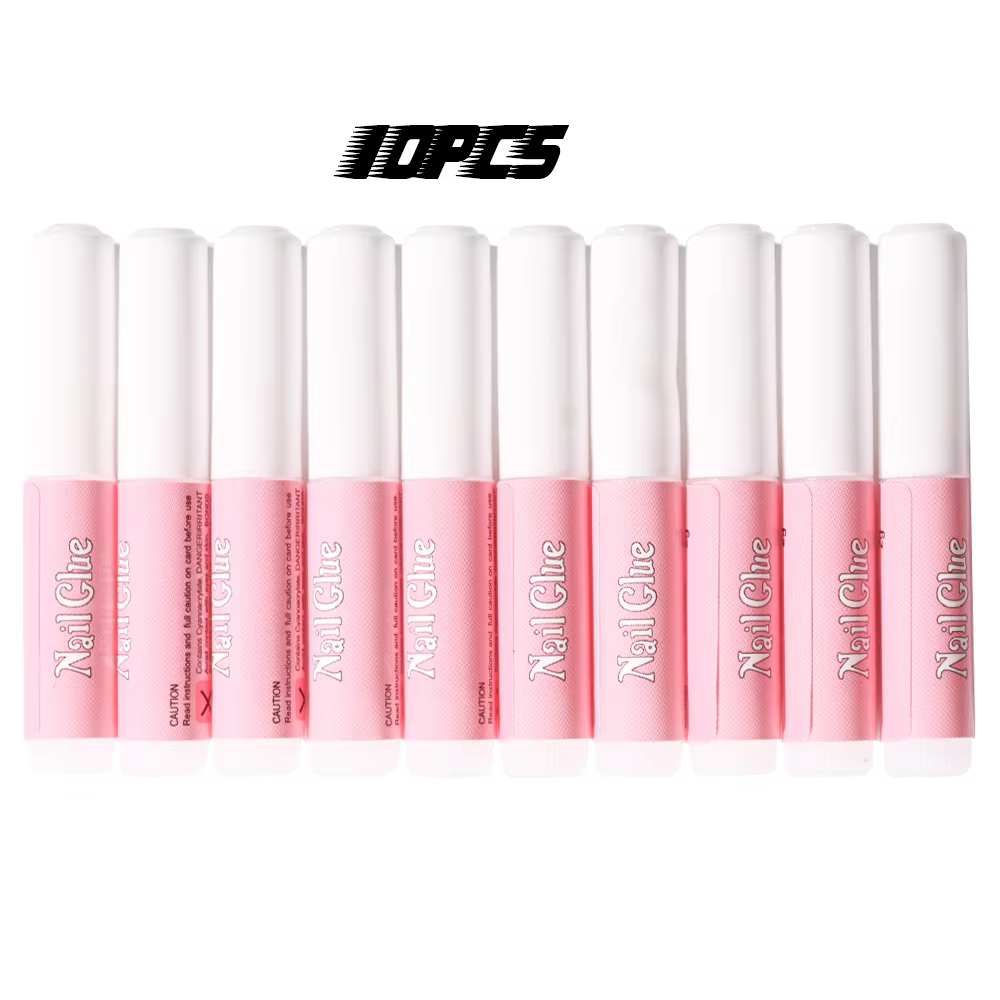 Colle à ongles super résistante, 10/100 pièces, pour ongles en acrylique, adhésif professionnel pour