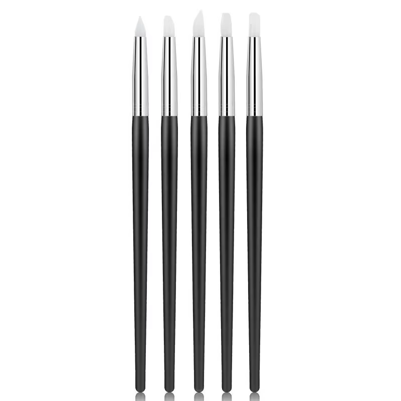 Brosse à ongles en Silicone, pointe de vernis Gel UV, Image 3D, bricolage, pointes, stylo, outils de