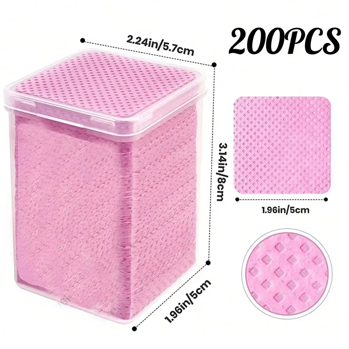 Tampons de coton non pelucheux lingettes dissolvant de vernis à ongles outil de nettoyage lingettes 