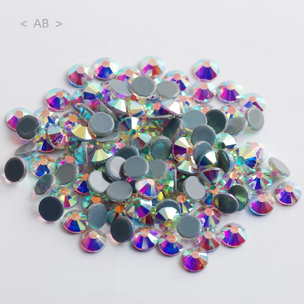 SS6 2.0mm AAAA Top qualité Multi couleur brillant verre Strass fer sur Hotfix Flatback Strass pour c