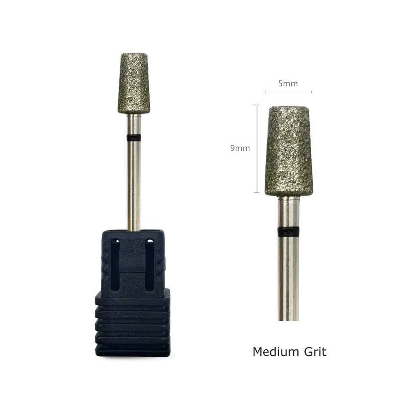 HYTOOS grain fin russe cuticule peu diamant ongles forets électrique manucure perceuse rotatif bavur
