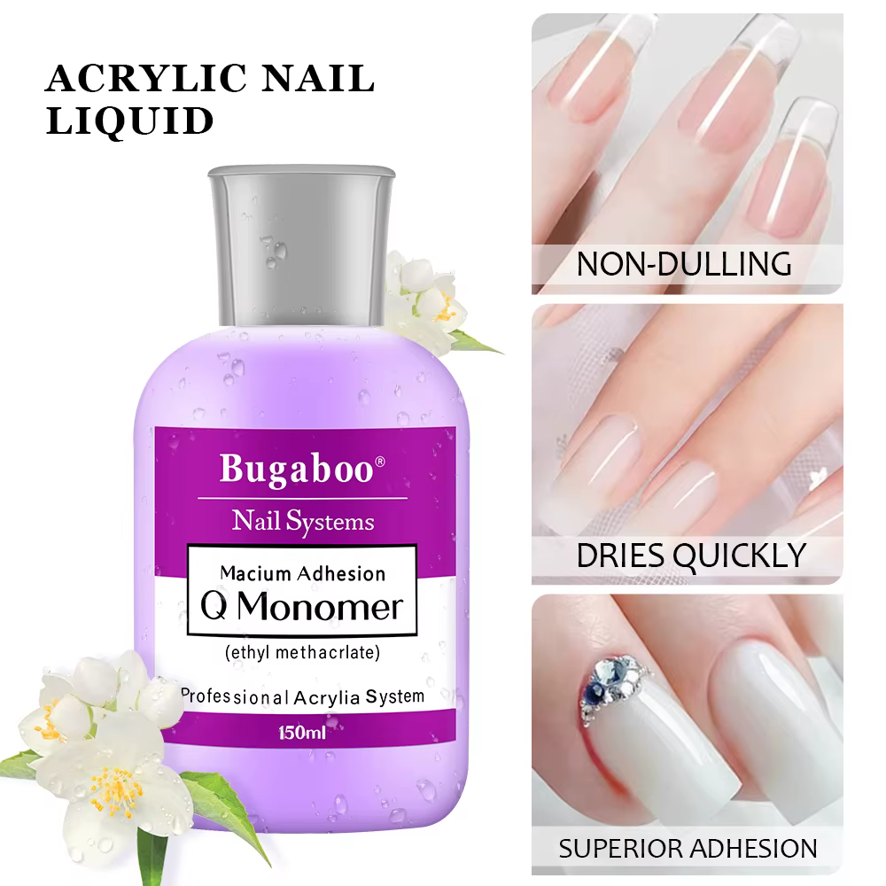 Monomère liquide acrylique EMA 5OZ, 150/120/75/40ml, liquide cristal acrylique à séchage rapide pour