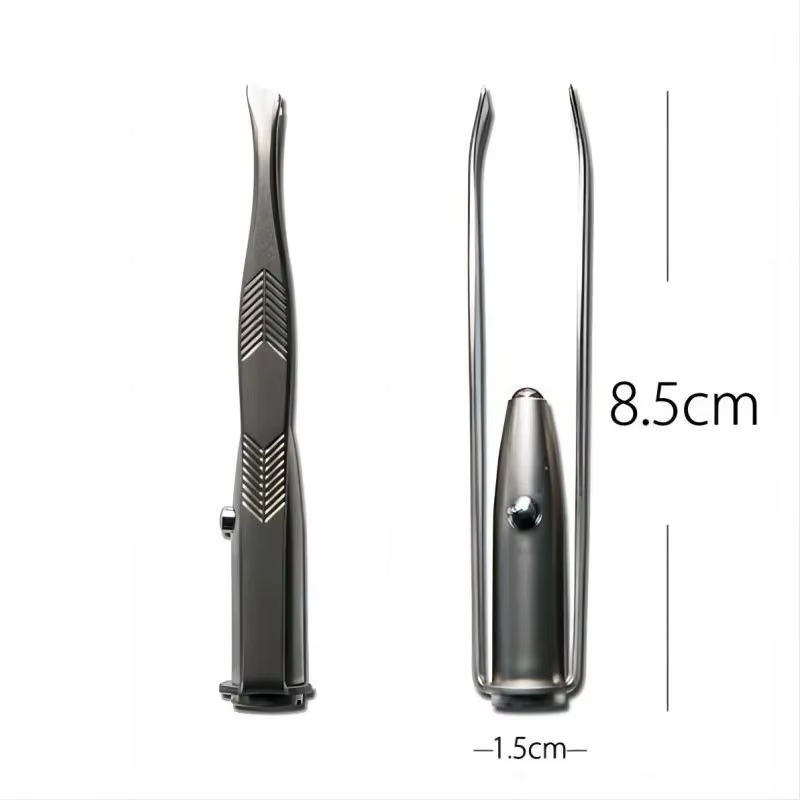 Pince à épiler Portable en acier inoxydable, Design intelligent, pour enlever les poils des sourcils