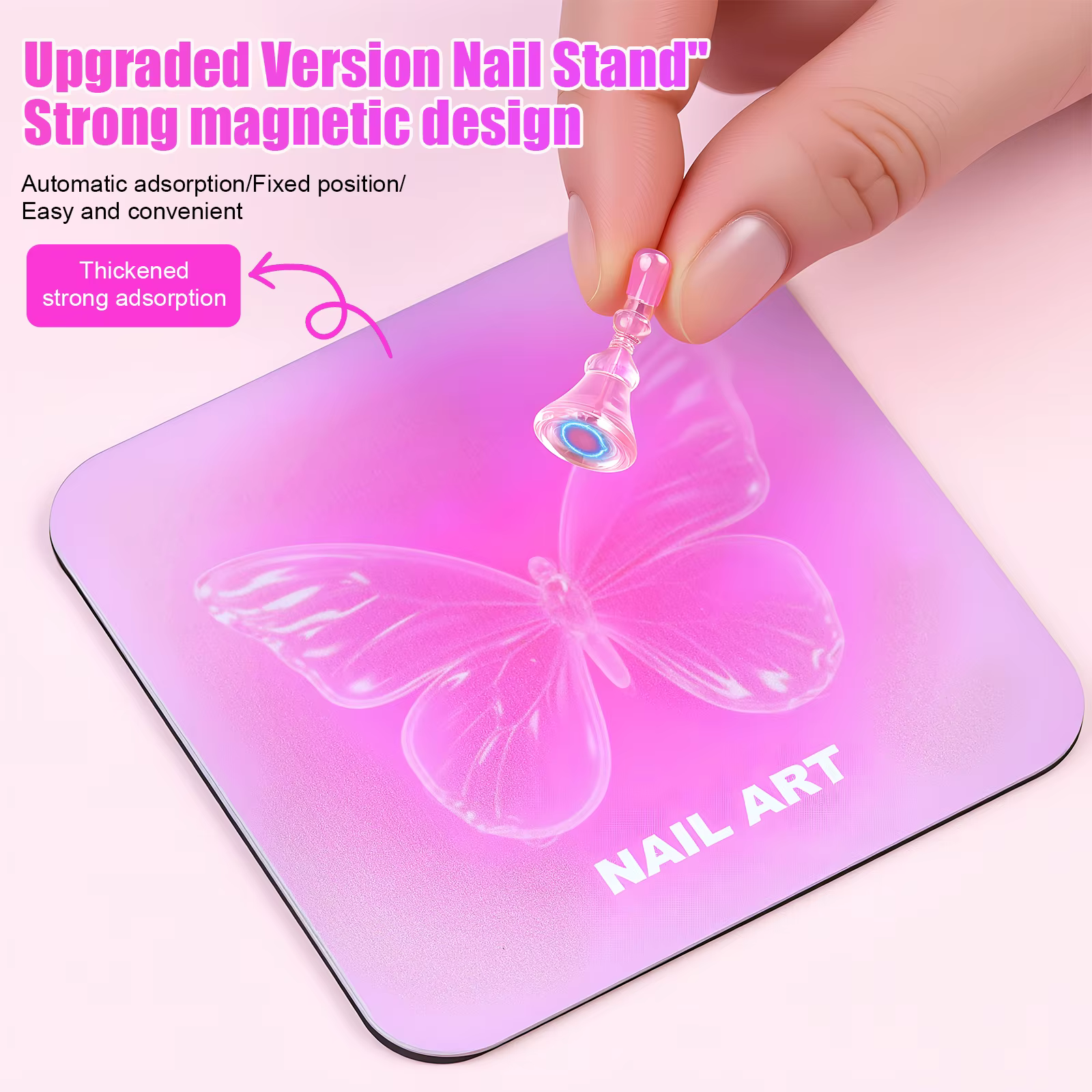 Support à ongles pour peinture des ongles, support à ongles en forme de cœur pour presse/affichage e
