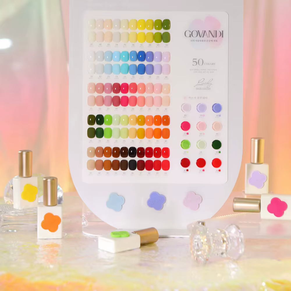 Kit de Verhéritage à Ongles Gel de Luxe, 50 Couleurs, avec Carte de Document, Ensemble Complet de 15