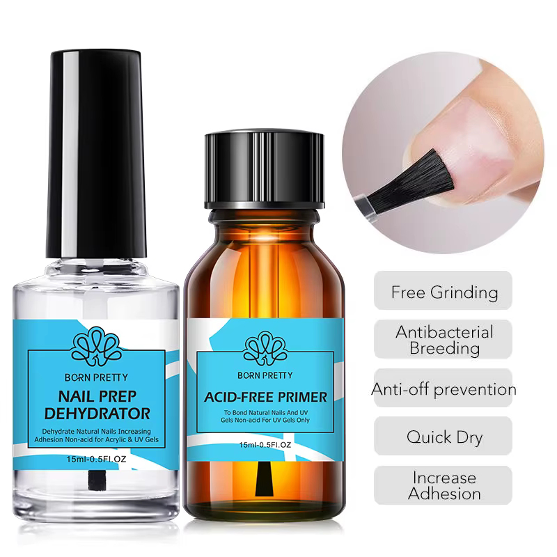 BORN PRETTY 15ml déshydrateur de préparation d'apprêt des ongles Gel vernis à ongles pas besoin de U
