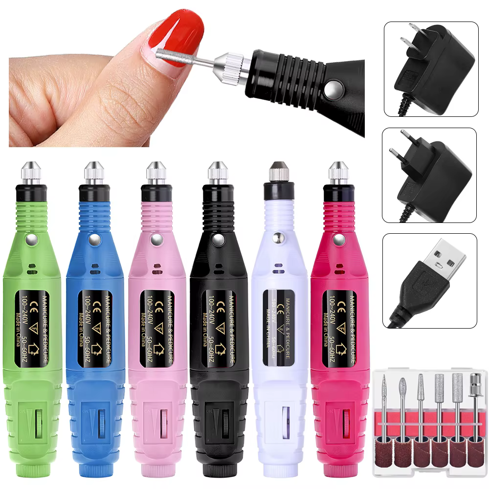 LULAA Portable professionnel électrique perceuse à ongles Machine outils de manucure pédicure perceu