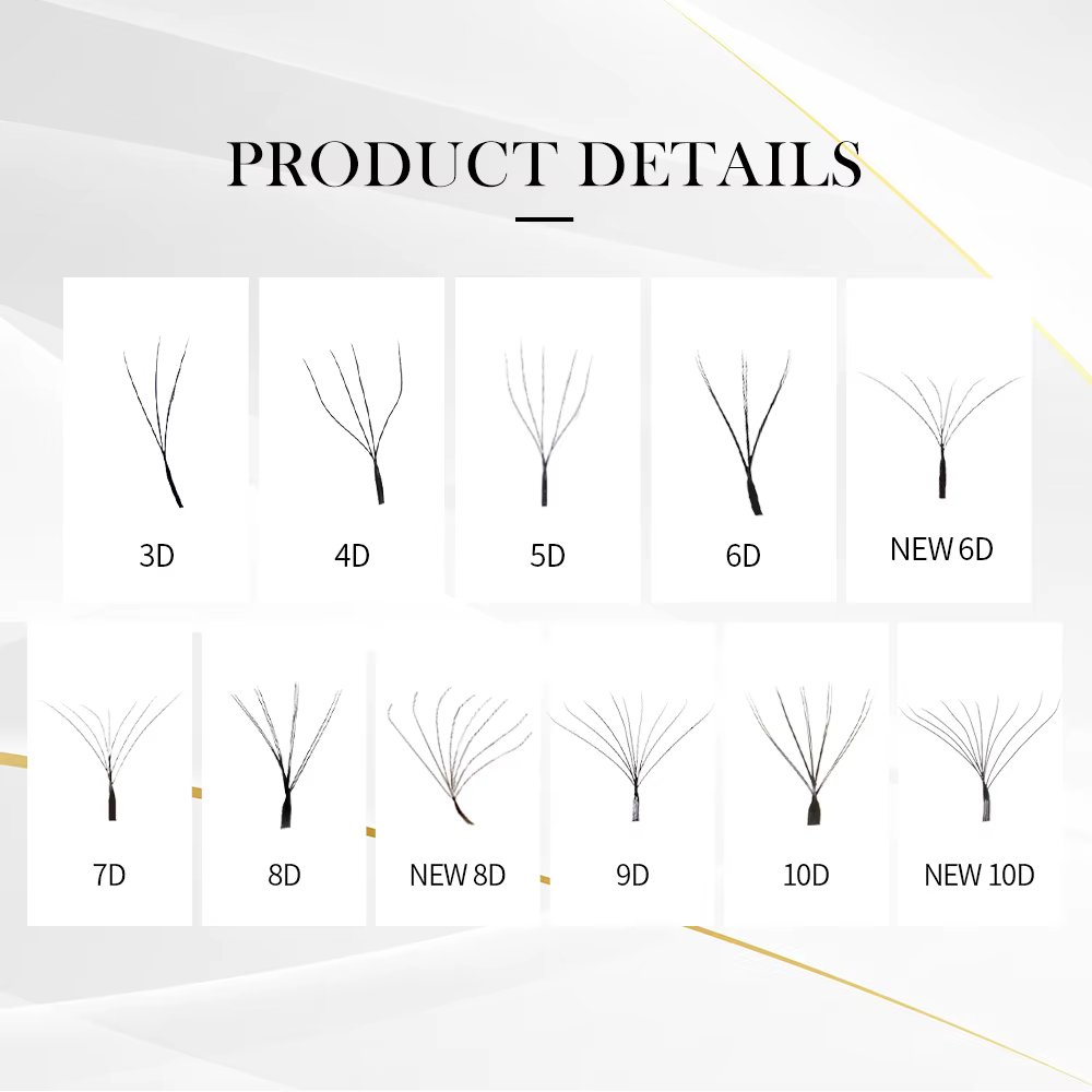 DeceMars 3DW/4DW/5DW/6DW/NOUVEAU 6DW/7DW/8DW/NOUVEAU 8DW/9DW/10DW/NOUVEAU 10DW Extension de cils pou
