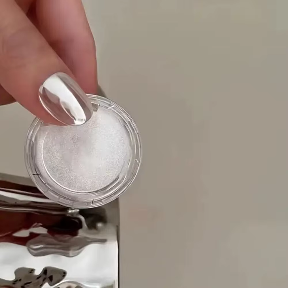 1 boîte 0.2g Champagne or Chrome poudre à ongles Aurora scintillant surligneur paillettes miroir mag