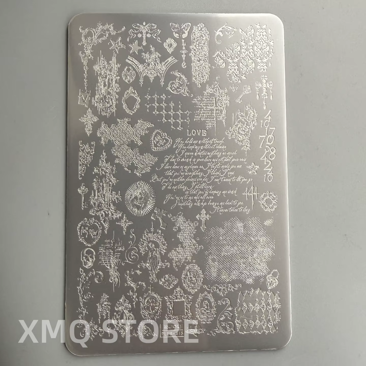 XMQ NAIL ART STAMPING PLATES NUMÉRO TEMPLATES LETTES IMAGEPLATE