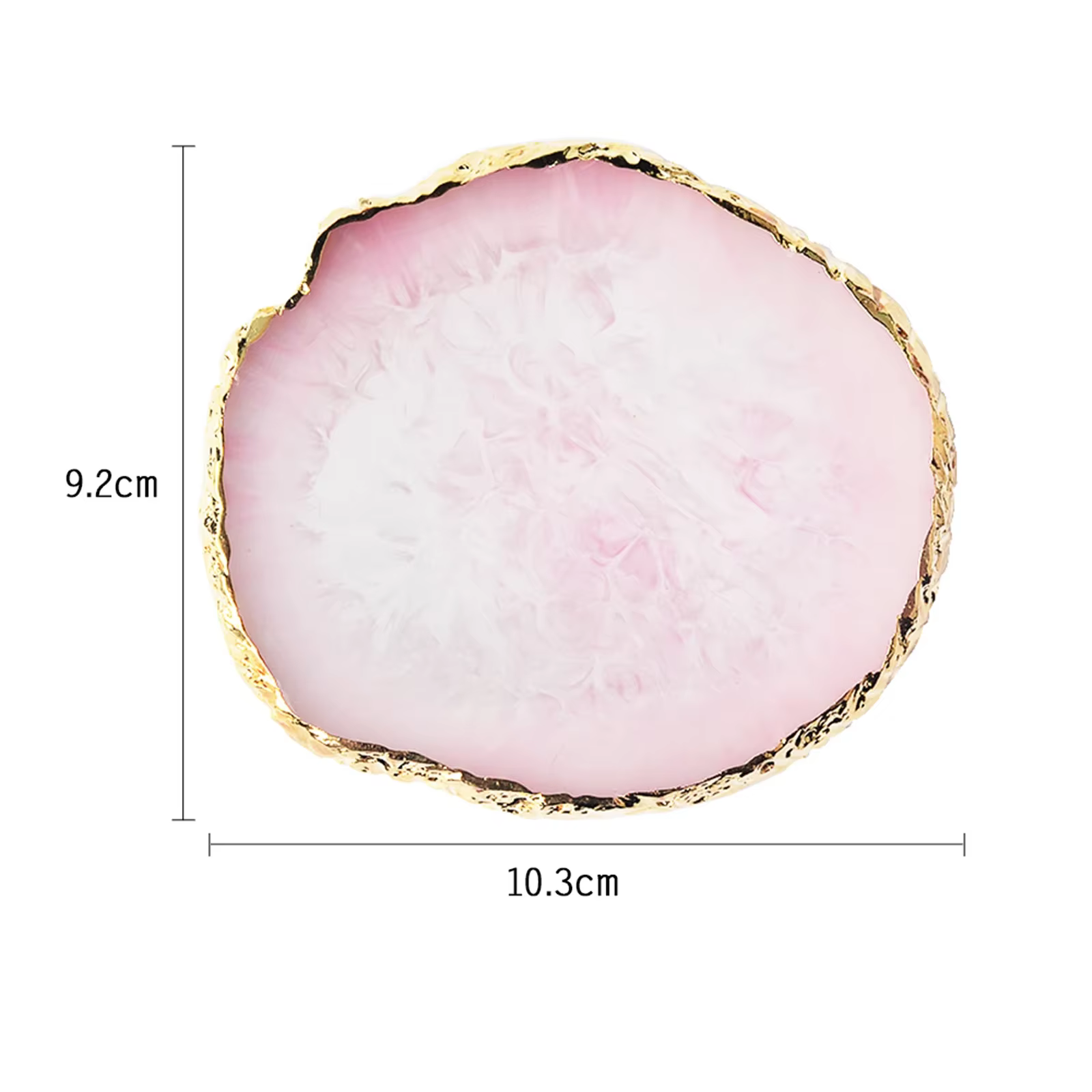 Palette ronde en résine d'agate et pierre pour Nail Art, faux ongles, mélange de couleurs, dessin, v