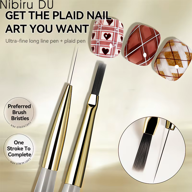 Brosse professionnelle pour Nail Art, pointe de peinture, dessin, sculpture, stylo à points, doublur