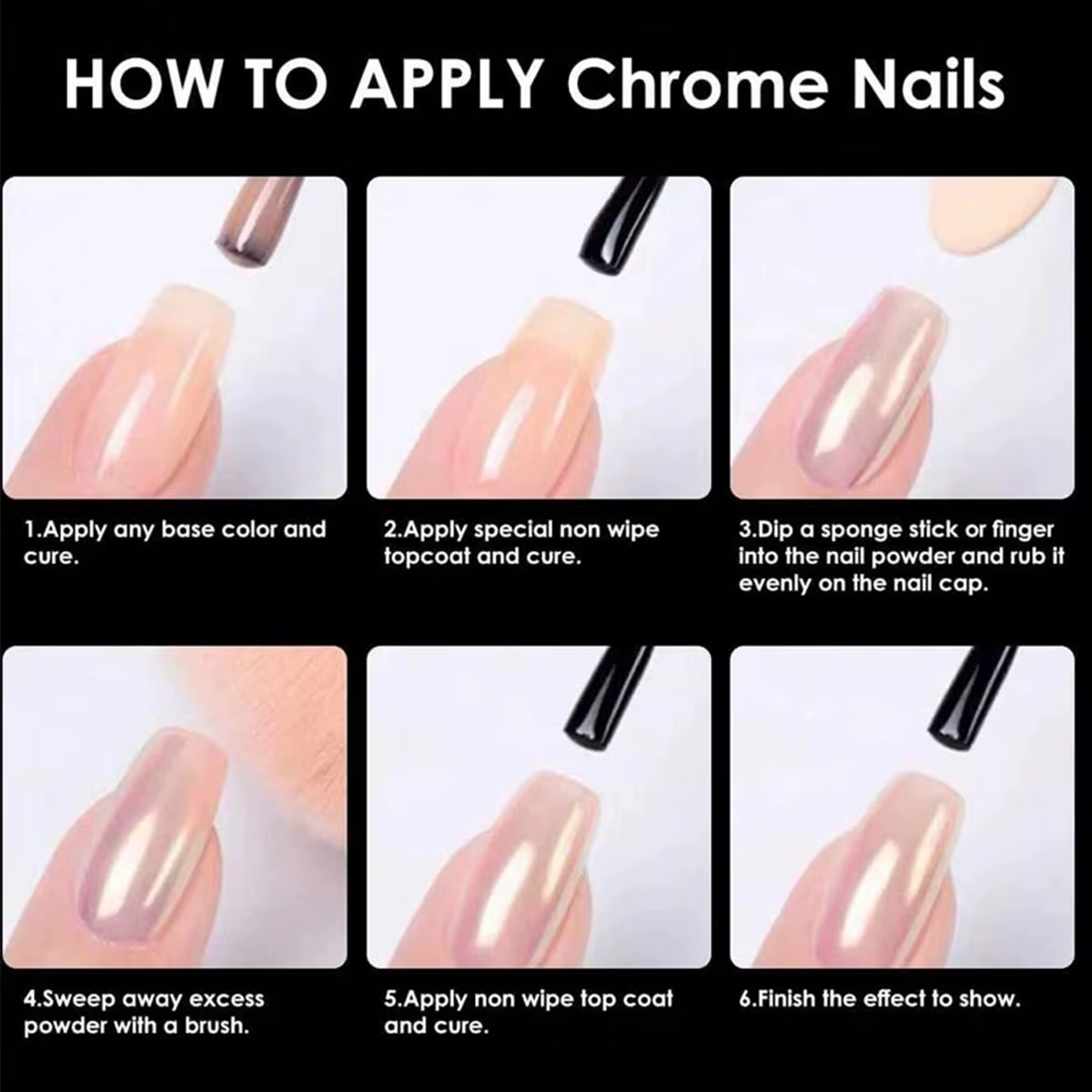 Poudre à ongles chromée pour Nail Art, glace transparente Aurora, haute brillance, perle arc-en-ciel