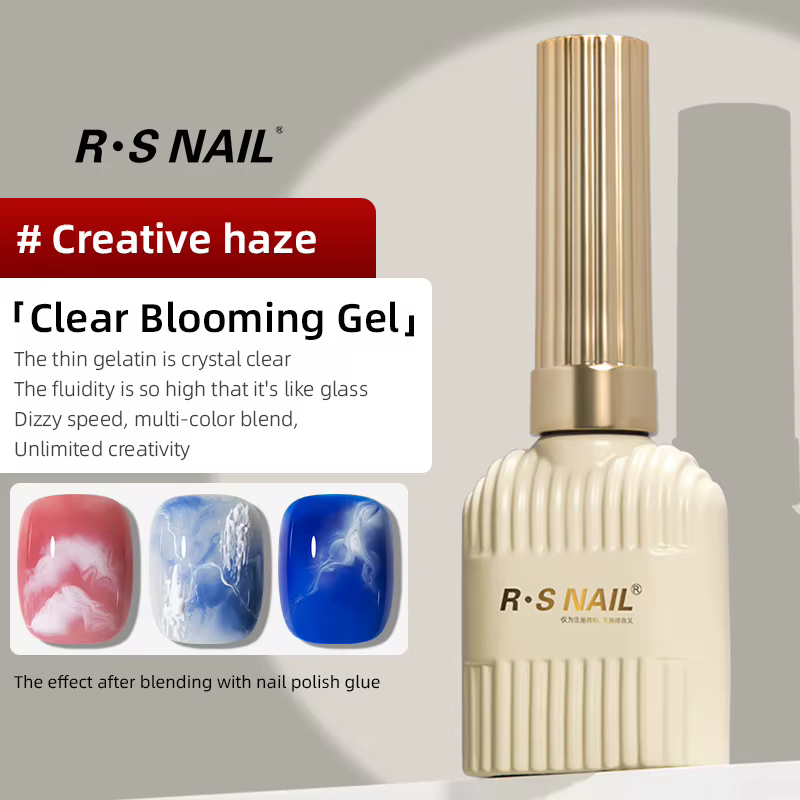 RSNAIL 10g Gel à floraison rapide vernis à ongles bricolage effet dégradé marbre Gel UV LED Gel de B