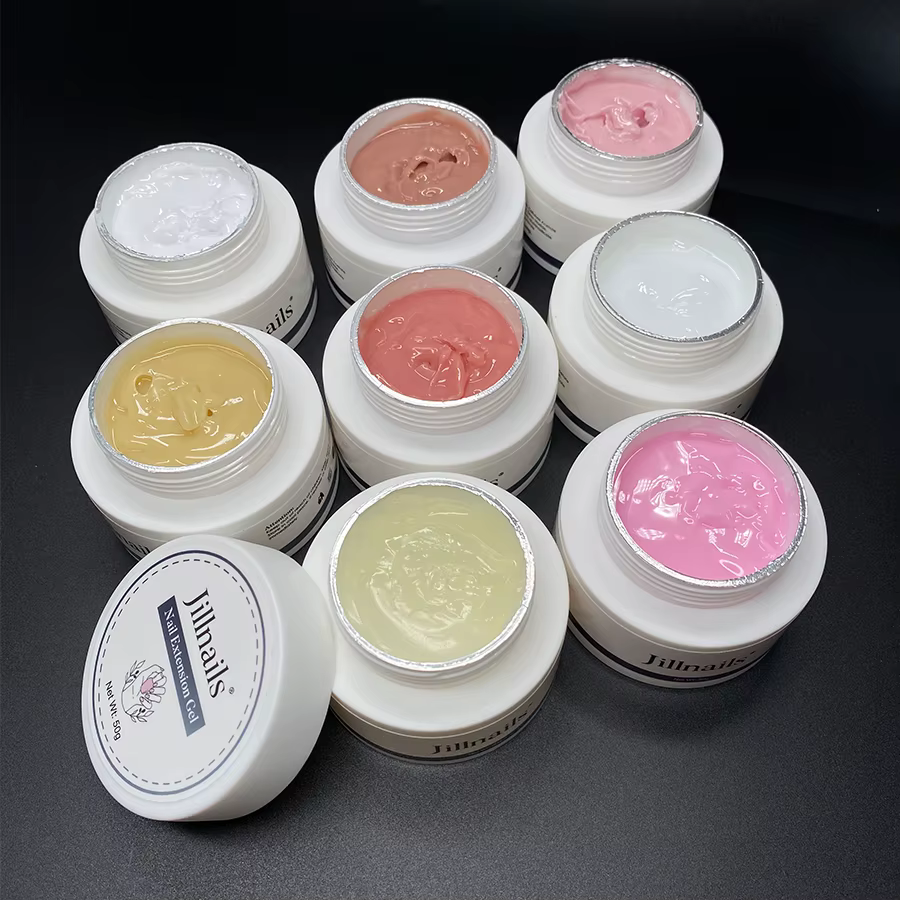 Jillnails Gel de gelée ongles constructeur Gel UV 50g pour Extension d'ongle crème dure douce UV Led