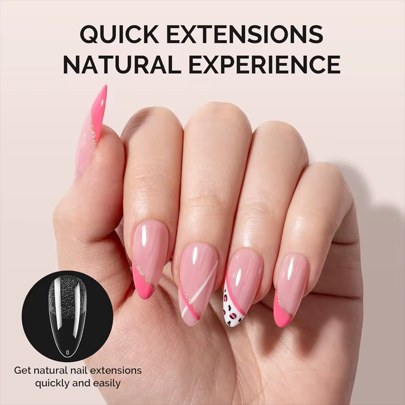 600 faux ongles en gel souple, courtes, carrées, en forme de cercueil ou d'amande, capsules X pour e