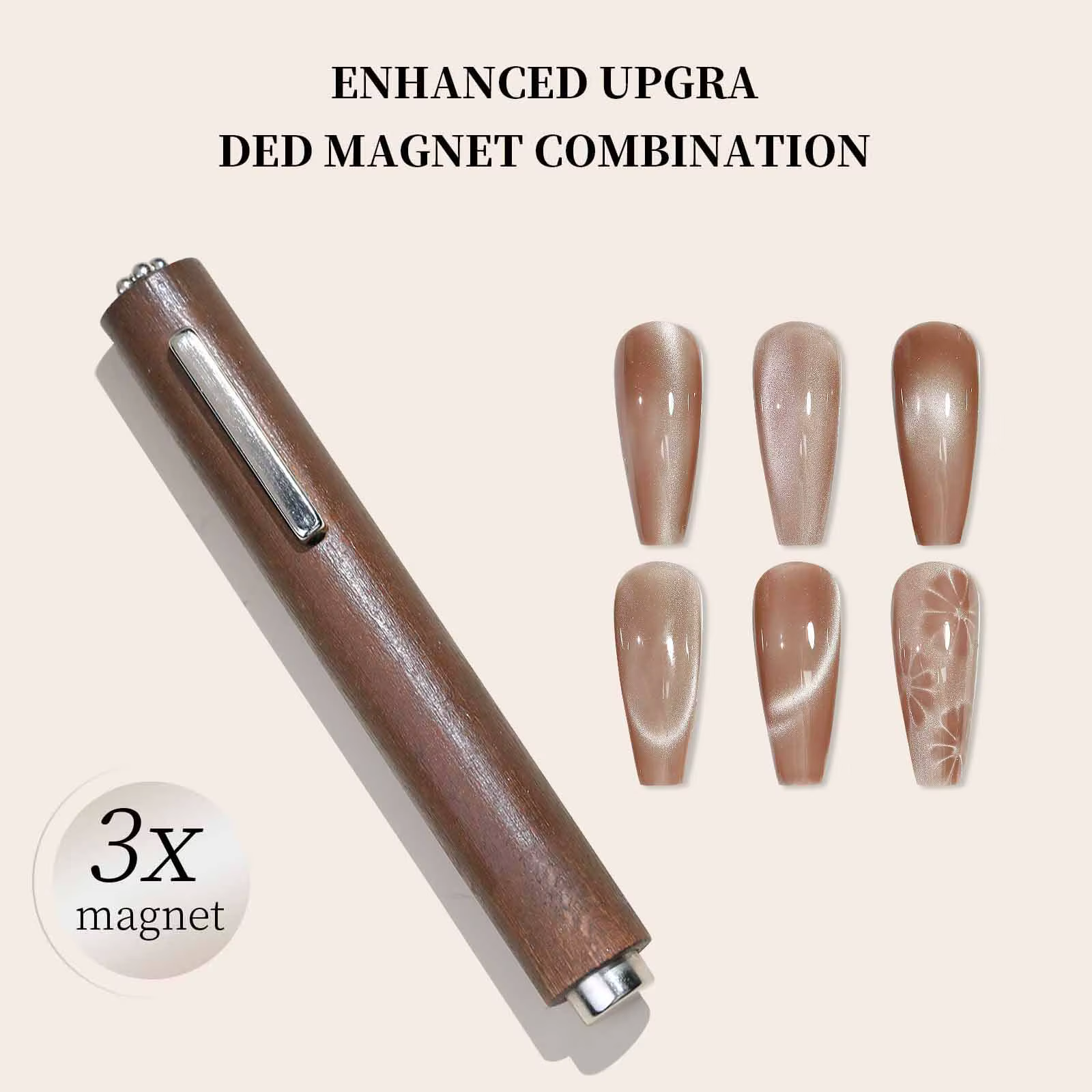 Gel magnétique multifonctionnel 3 en 1 pour les yeux de chat, grand cylindre, magnétique Super puiss