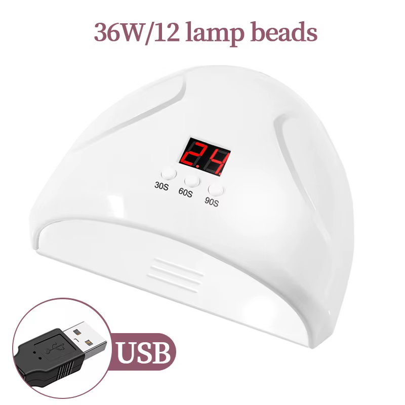 Lampe à ongles portable LULAA, séchoir professionnel à ongles à séchage rapide, lampe UV LED pour on