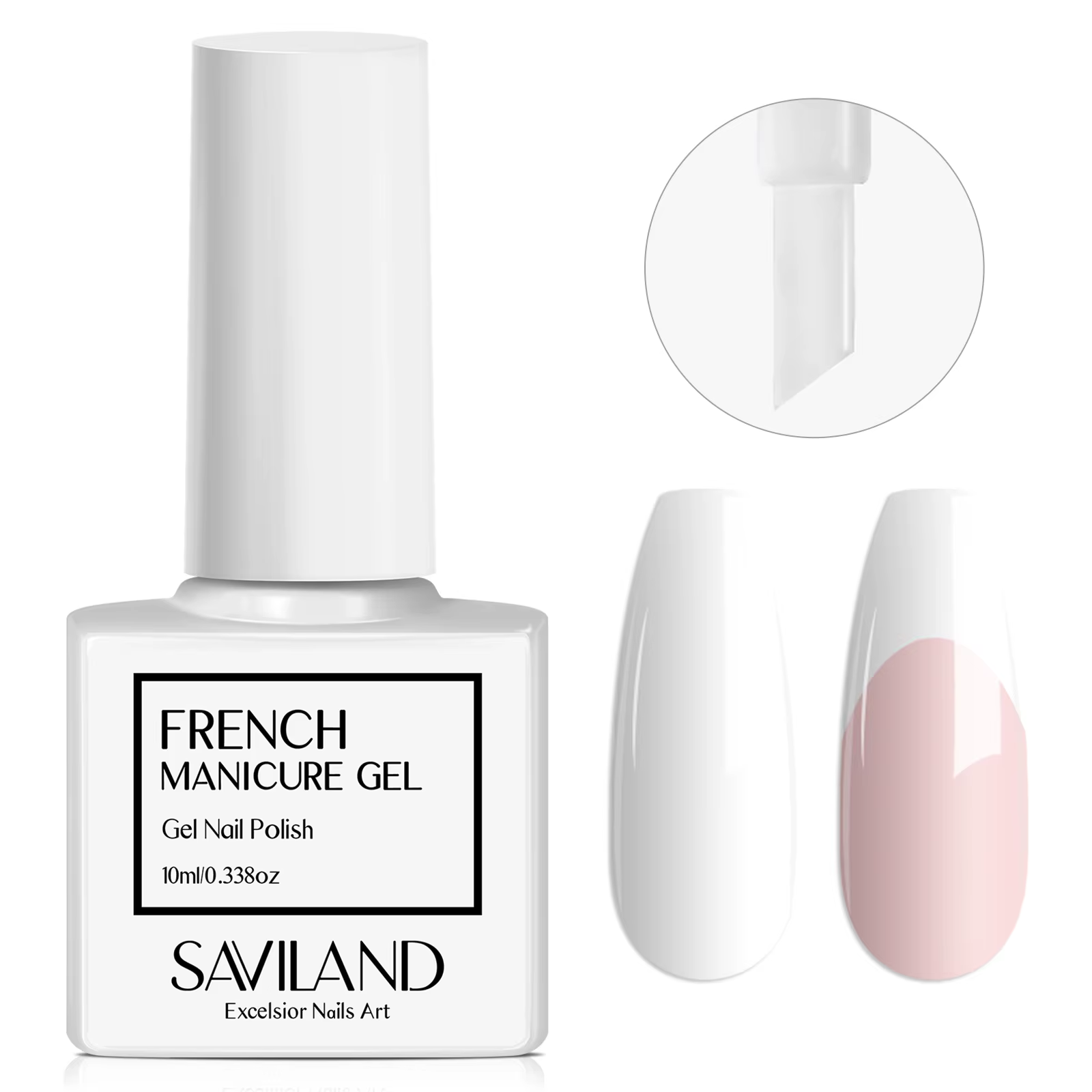 SAVILAND 10ml blanc Gel vernis à ongles Extension française UV LED Gel pointe française Nail Art fou