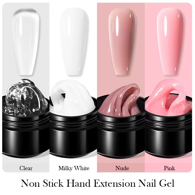 BORN PRETTY 15ml clair blanc antiadhésif main solide Extension Gel vernis à ongles sculpture fleur N