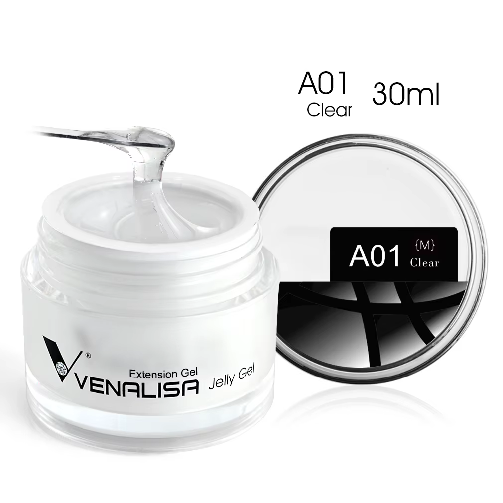 30ml VENALISA paillettes opale gelée Gel pour ongles blanc laiteux tremper Gel français Extension Ca