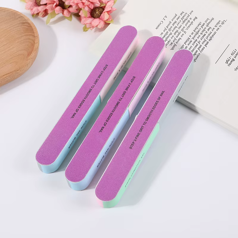 10/3 pièces bloc tampon à ongles 7 voies limes à ongles outils professionnels de soins des ongles bl