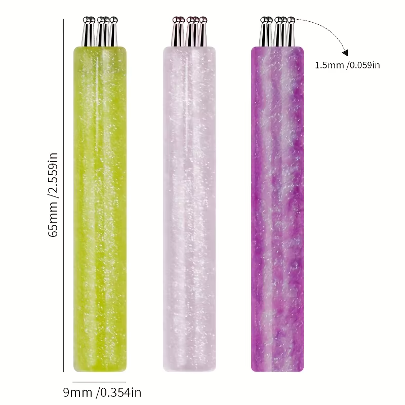 Brosse à ongles en acrylique avec poignée ciel étoilé |   Poils en acier inoxydable, essentiels pour
