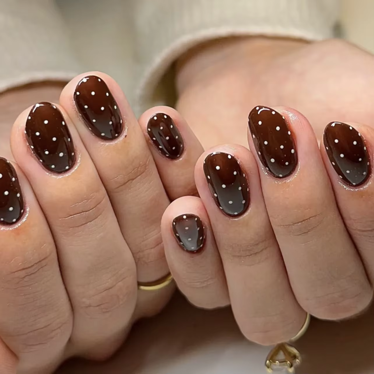 Faux ongles français imprimé léopard amande, Art Ballet, nouvel an, brillant, œil de chat, points lo